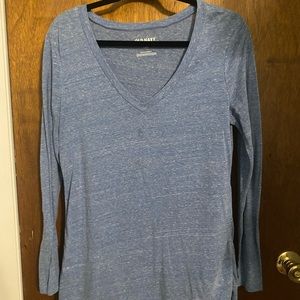 Blue long sleeve t-shirt